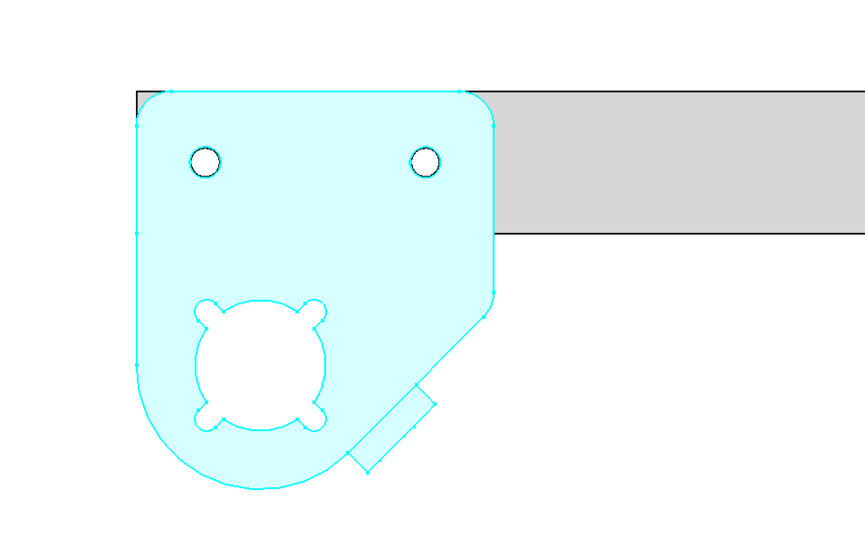 base j3 mounted to radius CAD