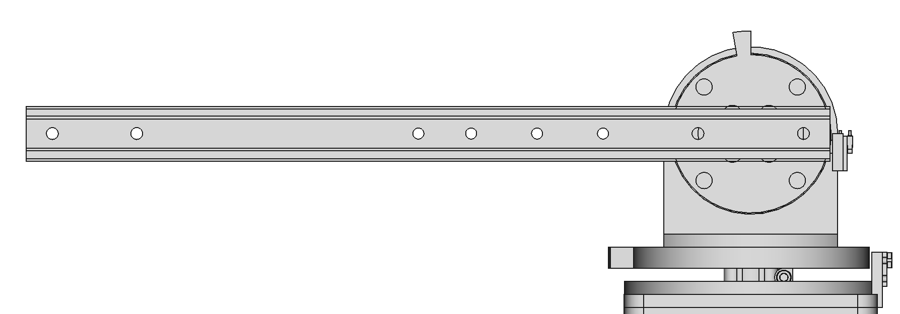 humerus attached to plate J1 CAD