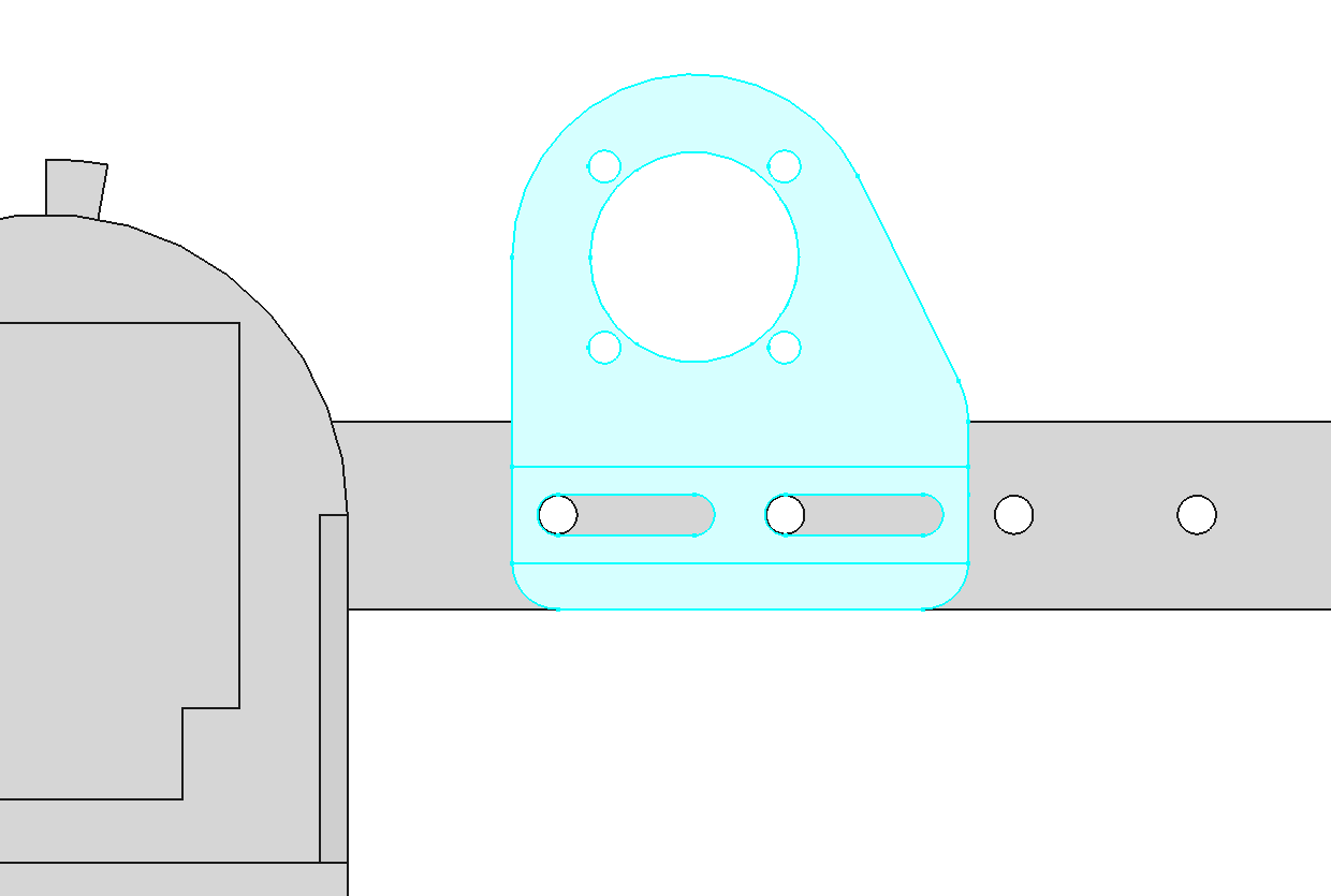 j2 motor bracket CAD