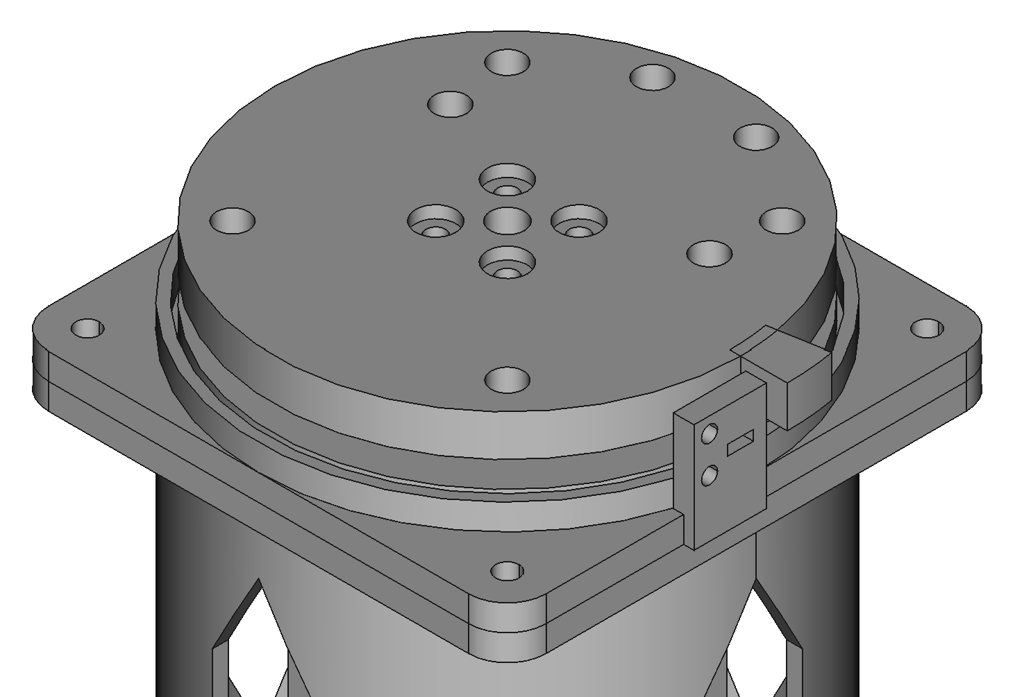 plate j0 mounted to the hub
