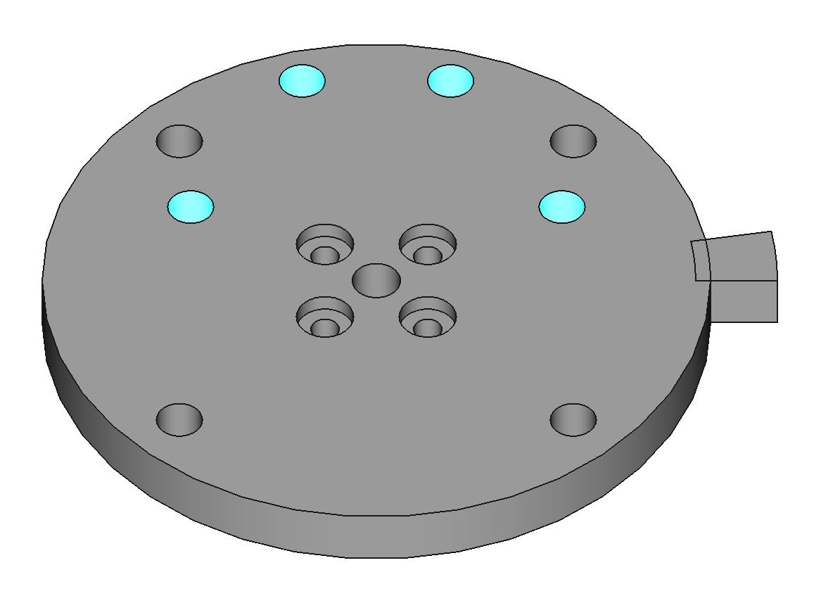 holes for mounting base j1