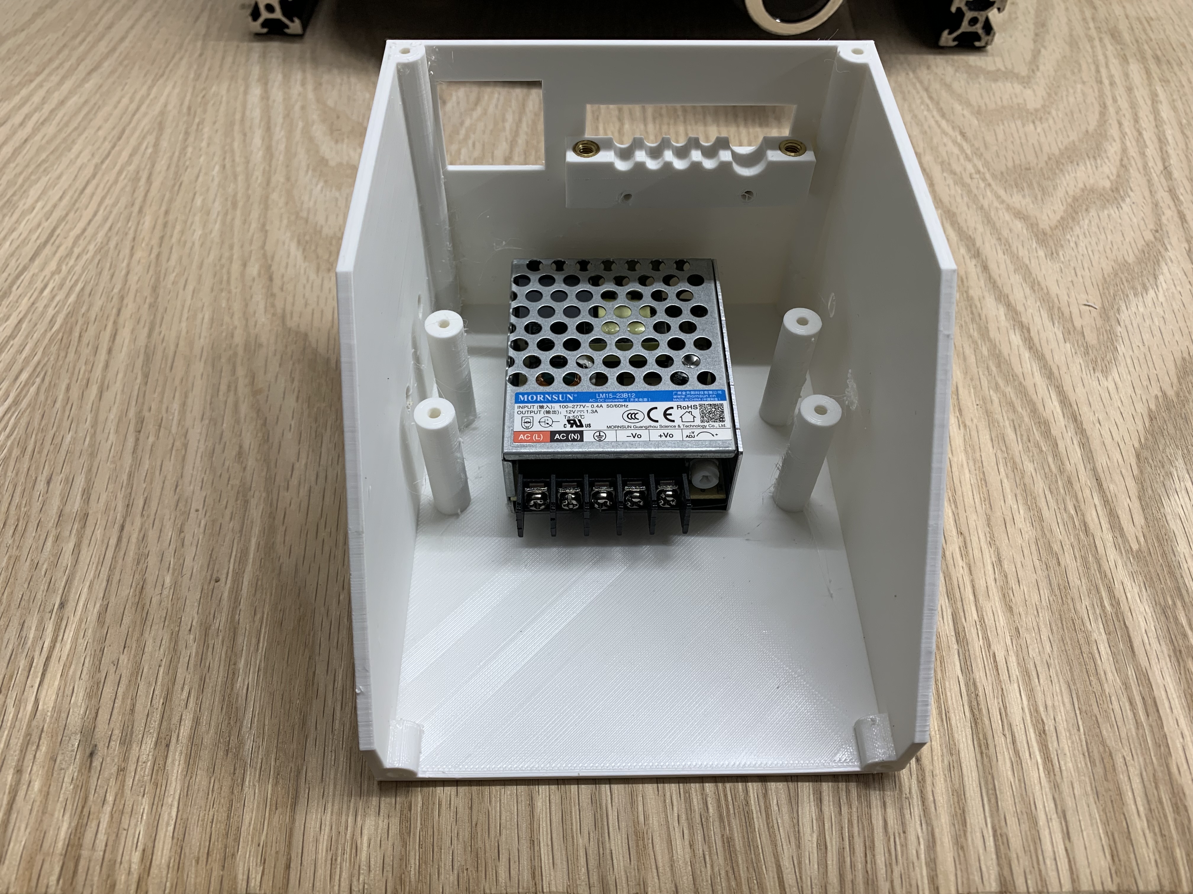 power supply in enclosure